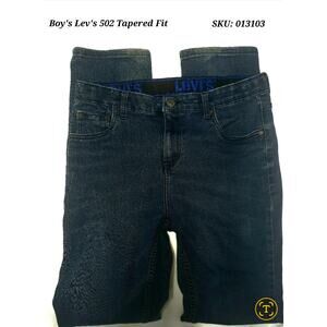 Boy's Levi's 502 Tapered Fit Elastic Waistband Size 20 Reg 30x32 EUC